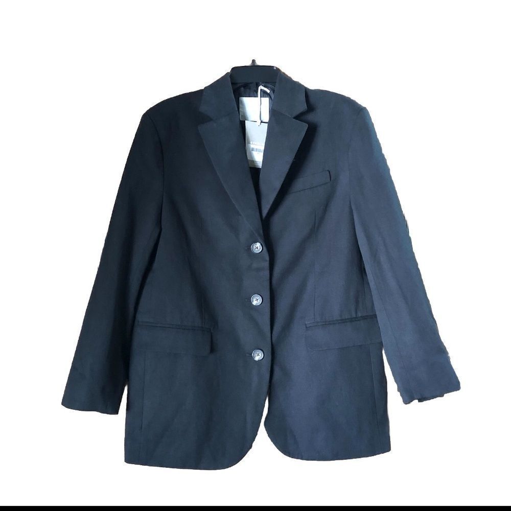 NWT Everlane The 80’s Blazer Jacket Academia Black - 2